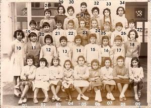 ECOLE JULES RENARD FILLES 1961 CM1